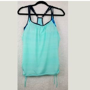 ZEROXPOSUR SIZE XL WOMENS BLUE ATHLETIC PADDED COM